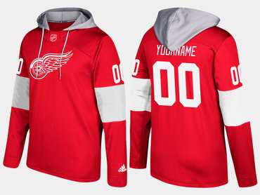 Red Wings Men's Customized Name And Number Red Adidas Hoodie,We sell and wholesale Red Wings Men's Customized Name And Number Red Adidas Hoodie on line form chian!
